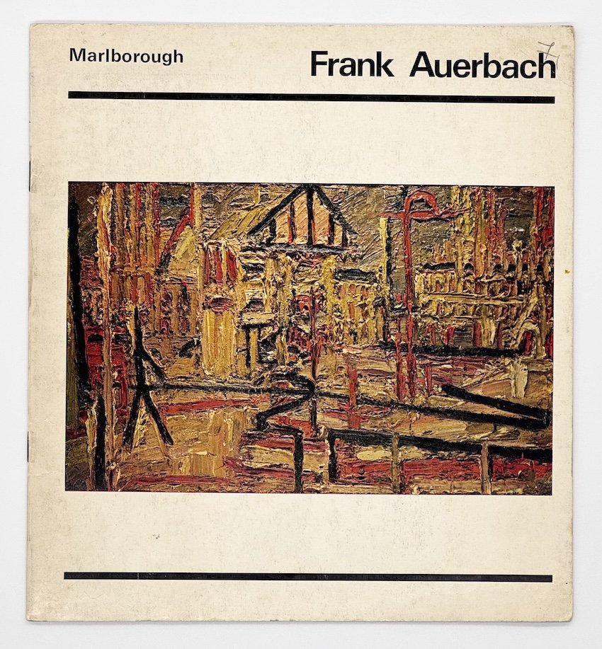 Frank Auerbach. Marlborough Fine Art, London, 1967 — Room & Book